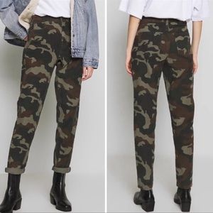 AE Corduroy Mom Jeans High Waisted Camo Super Stretch